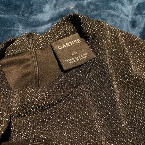 Cartier black and silver top for the holidays